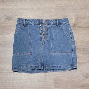 F21 Denim Jean Skirt